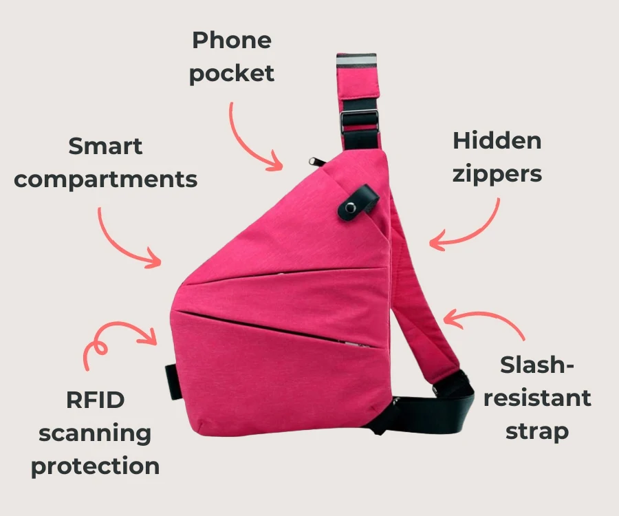 FlyHugz® Princess Anti Theft Bag - Image 3
